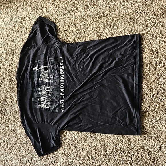 GRIND hand printed in USA, black Tshirt, size M - Picture 6 of 7